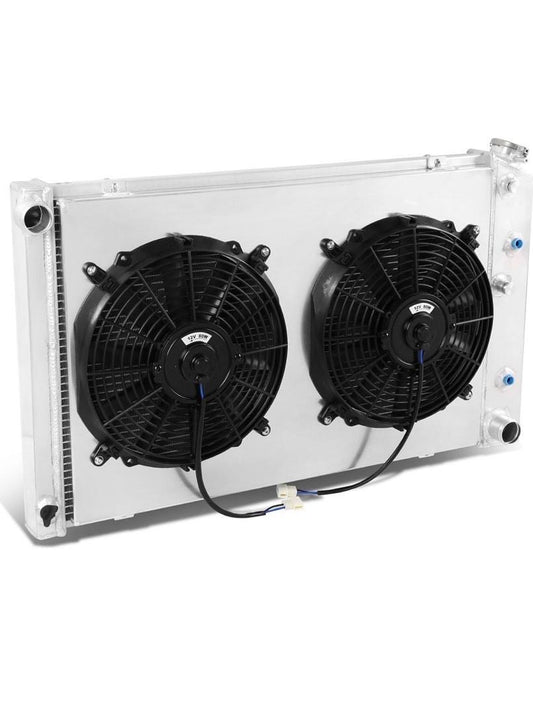 3-Row Radiator w/Fan Shroud Compatible with 74-88 Camaro/Century/Cutlass RA+FS-BUICK-81-3 g-body