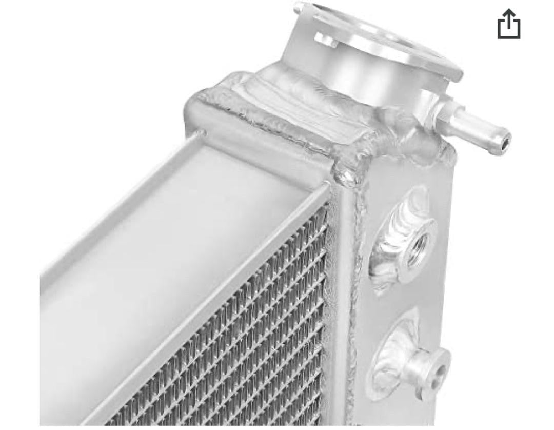 1982 to 2002 Chevy S10/S-10 Blazer V8 Conversion 1984 to 1990 Chevrolet Corvette Aluminum Radiator RA-S10V882-3