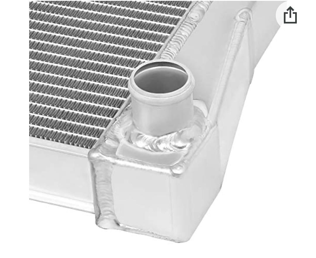 1982 to 2002 Chevy S10/S-10 Blazer V8 Conversion 1984 to 1990 Chevrolet Corvette Aluminum Radiator RA-S10V882-3