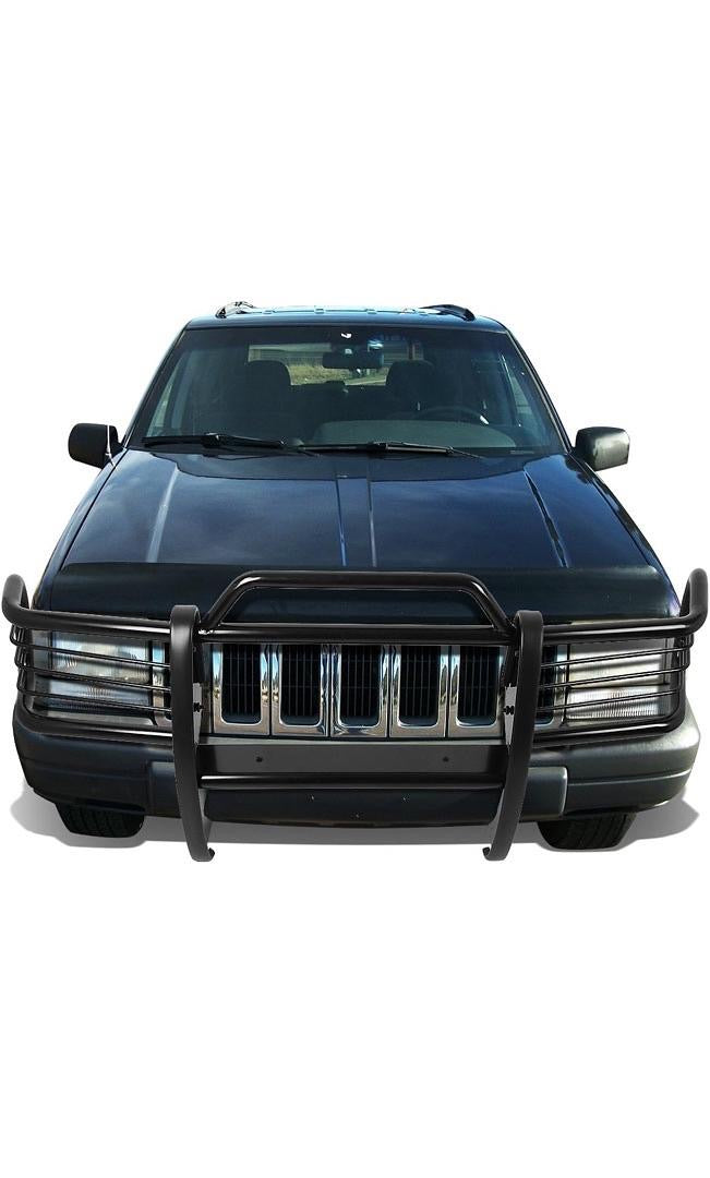 Black Front Bumper Brush Grille Guard 93-98 Grand Cherokee ZJ GRILL-G-043-BK