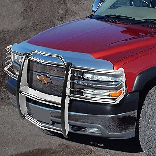 Stainless Steel Grill Guard 01-06 Chevy Silverado 1500 GRILL-G-010-SS