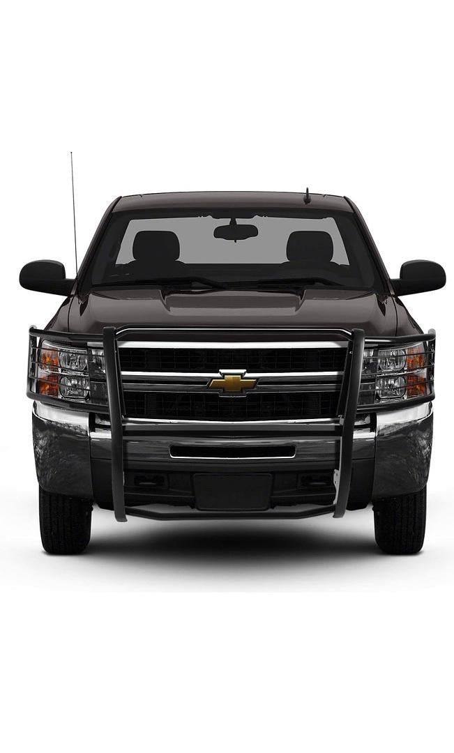 Front Grille Guard Black  07-13 Chevy Silverado GRILL-G-015-BK