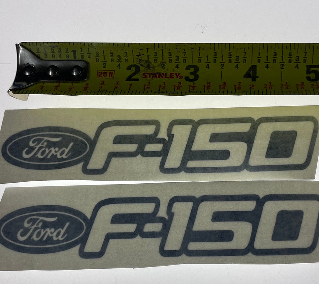 5x1 blue “ford f-150” vynil decal 2pcs (5x2.5 total)