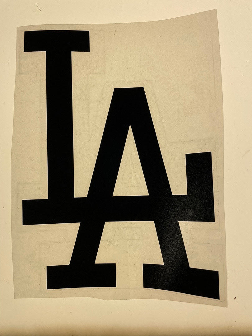 5x7 black “LA” sticker vynil 1 pc