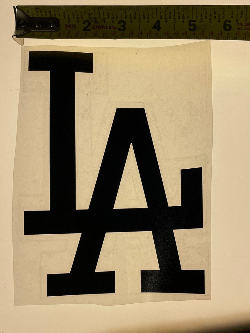 5x7 black “LA” sticker vynil 1 pc