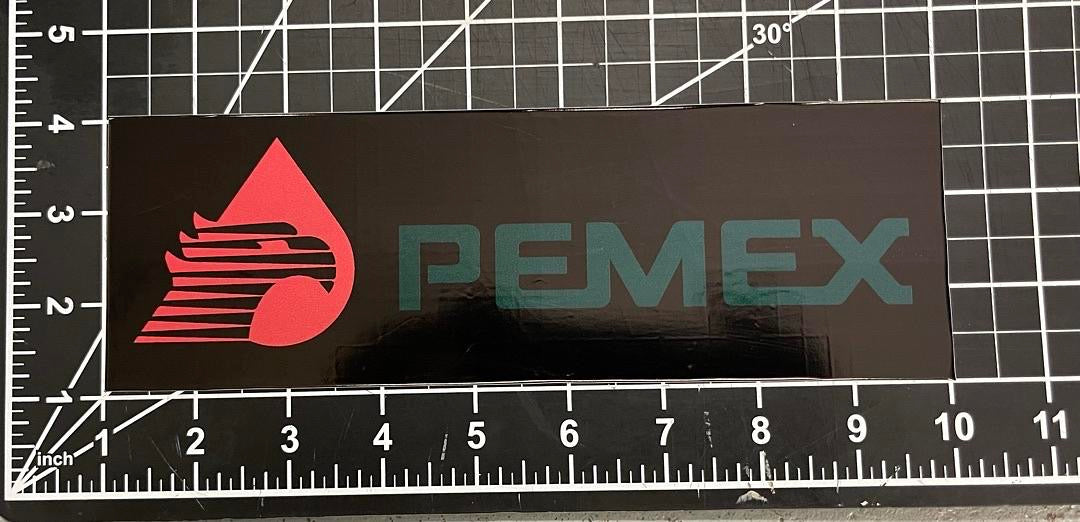 9x3.5 inches black green and red sticker adhesive vinyl