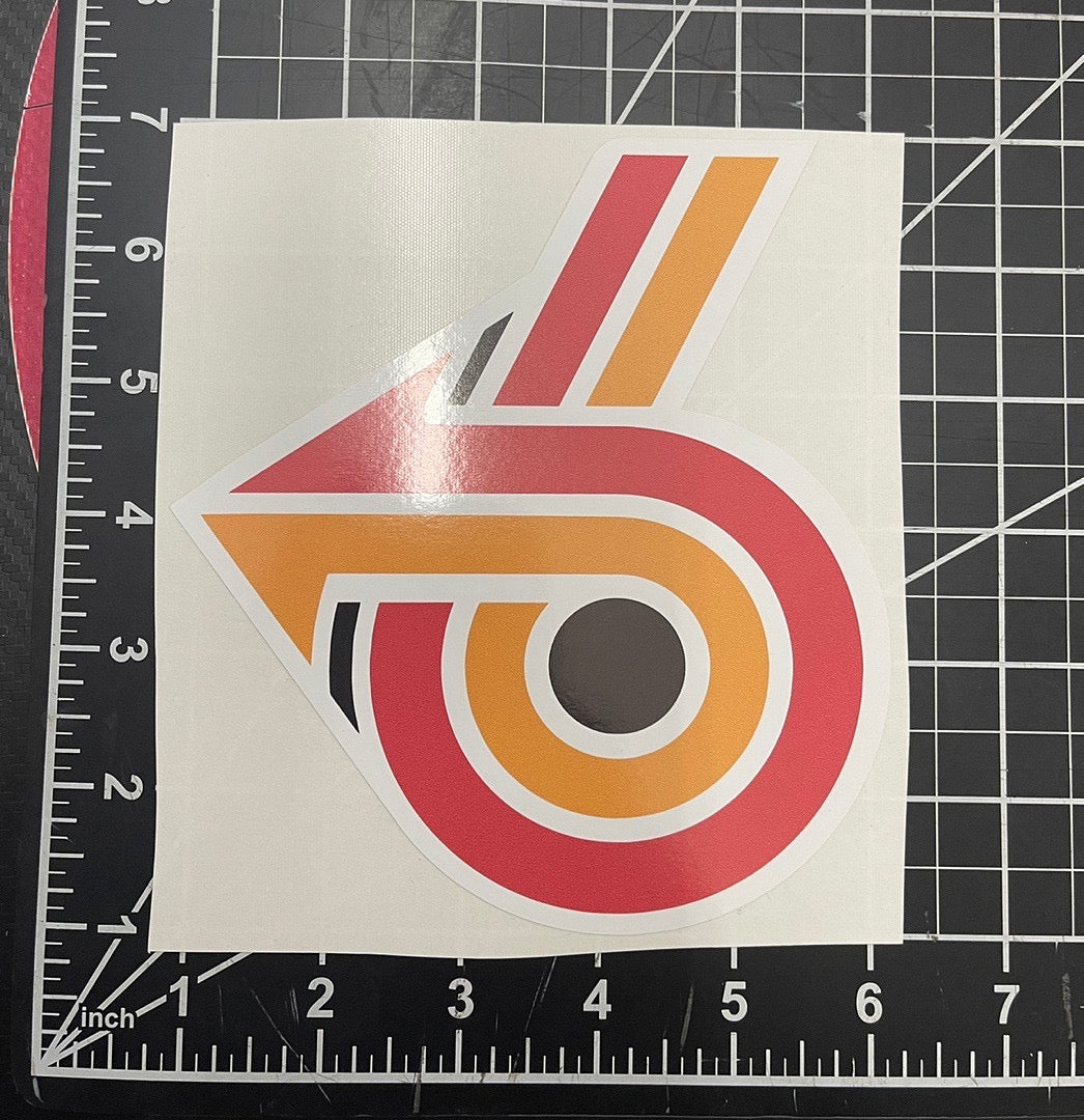 6x7 inches grand national sticker 1pcs