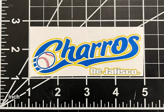 4x1.5 inches Cahrros de Jalisco baseball sticker adhesive