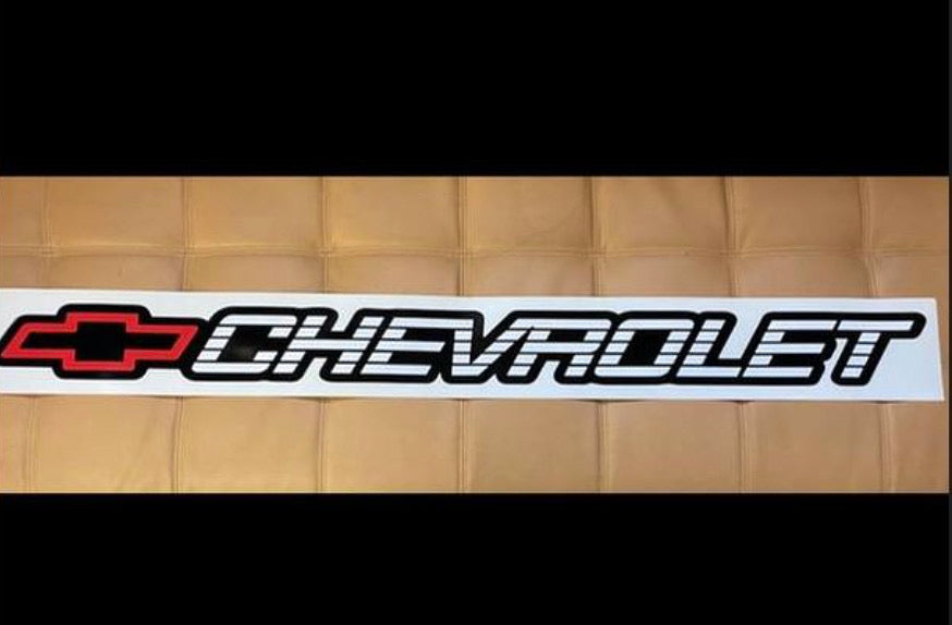 chevrolet winshield sticker tailgate sticker