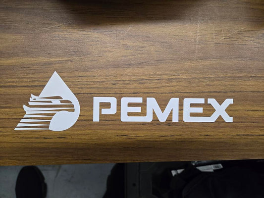 Wht pemex sticker 8.5x3