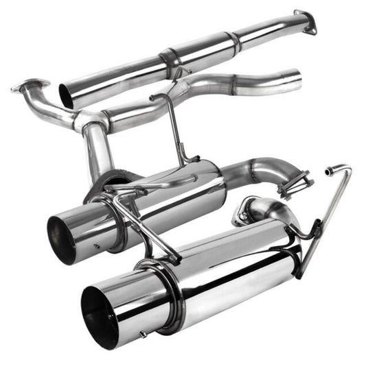 Stainless Catback Dual Exhaust 5pc 08-14 Subaru Impreza WRX STI Sedan