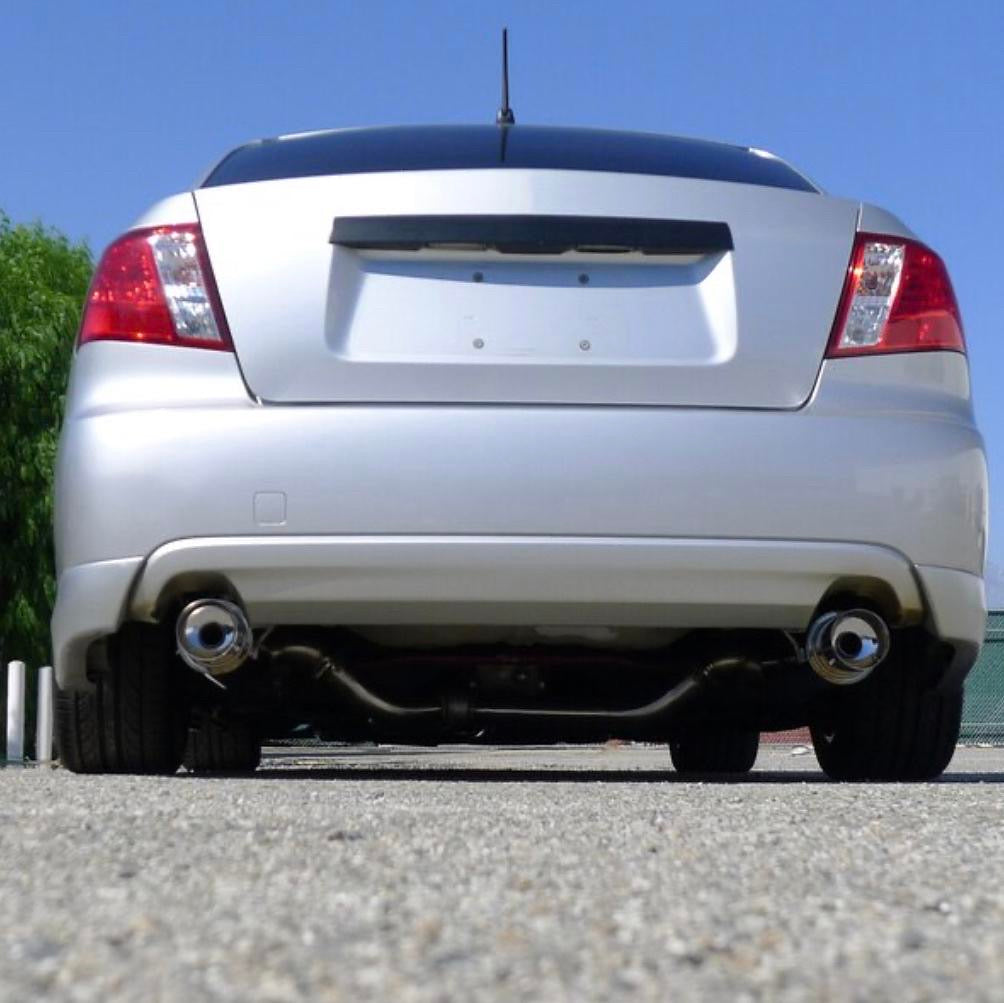 Stainless Catback Dual Exhaust 5pc 08-14 Subaru Impreza WRX STI Sedan