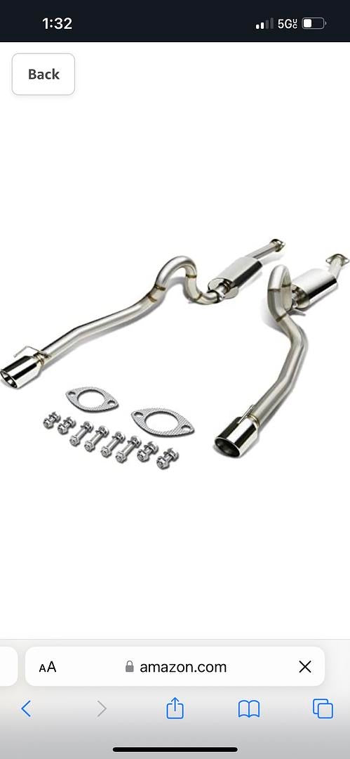 Stainless Steel Cat Back Exhaust System 96-04 Ford Mustang GT V8 CBE-FM96GTV8-NRT