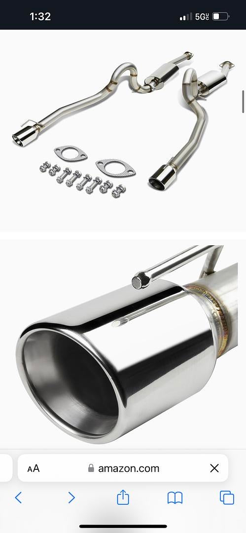 Stainless Steel Cat Back Exhaust System 96-04 Ford Mustang GT V8 CBE-FM96GTV8-NRT