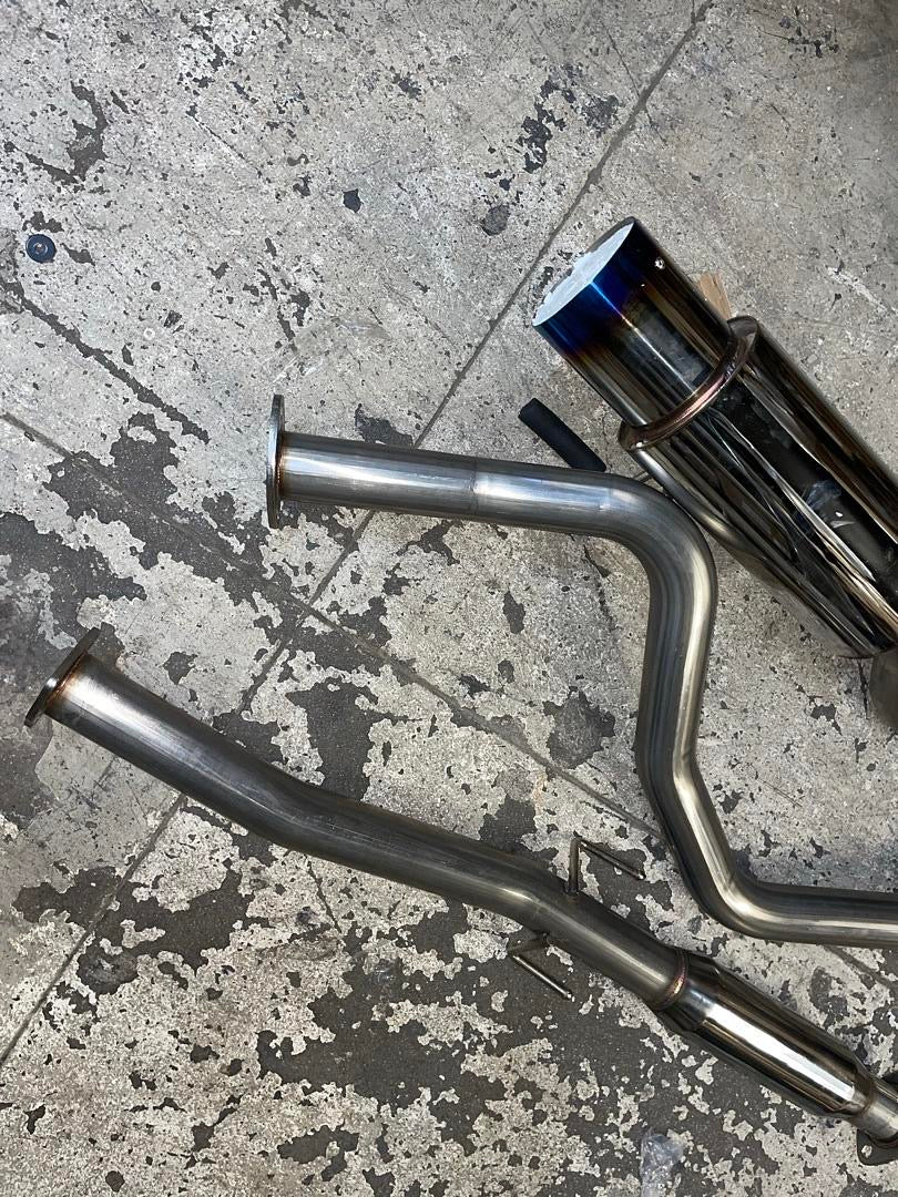 4.5-inch burnt Tip Catback Exhaust 96-00 Honda Civic EK Ej Em Hatchback Single OB Cbe-HC963-BT