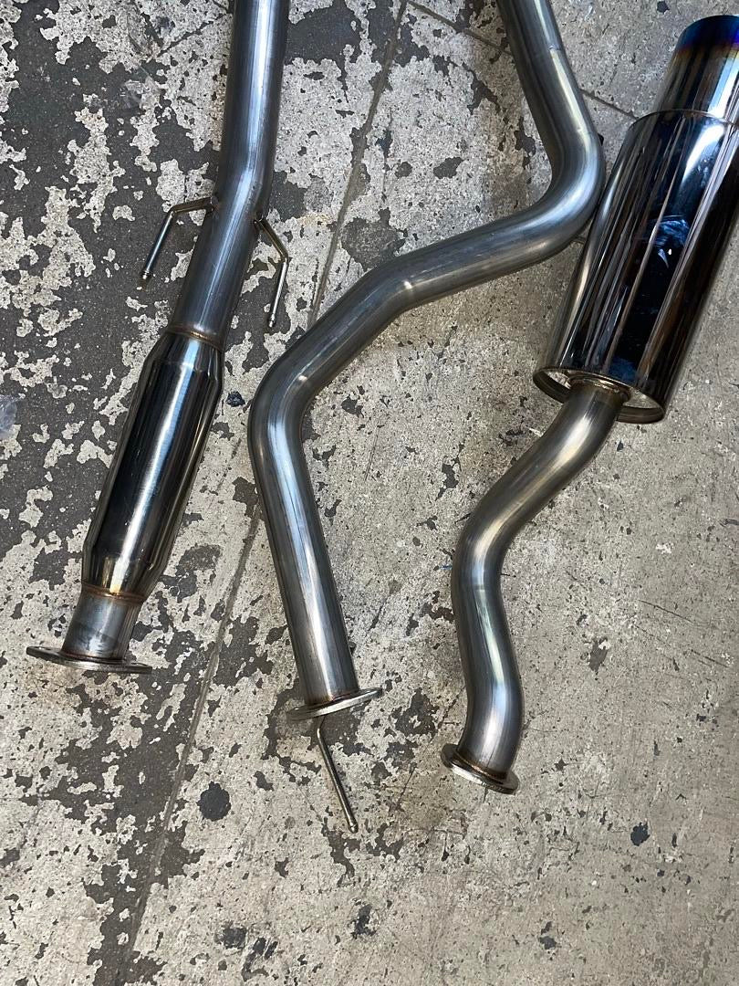 4.5-inch burnt Tip Catback Exhaust 96-00 Honda Civic EK Ej Em Hatchback Single OB Cbe-HC963-BT