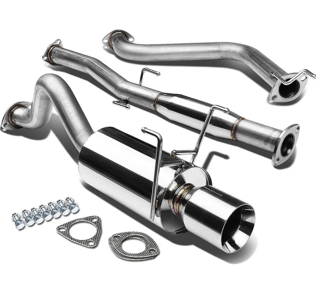 catback exhaust system stainless steel 93-97 Honda Civic Del Sol Cbe-HDS93-NRT