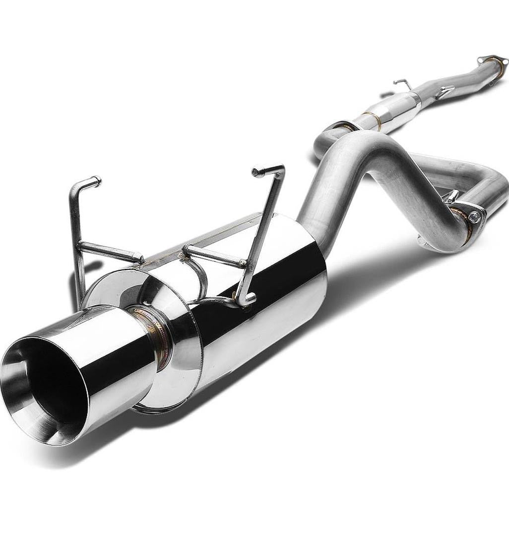 catback exhaust system stainless steel 93-97 Honda Civic Del Sol Cbe-HDS93-NRT