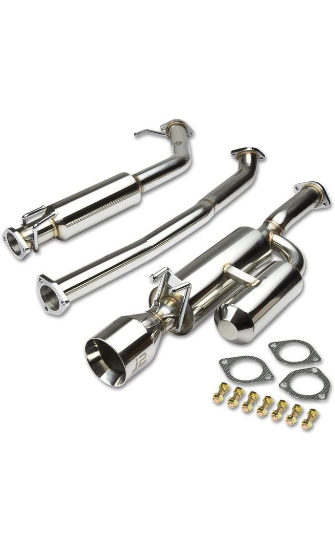 Stainless Steel Dual Muffler Catback Exhaust System 07-11 Honda Civic Si 4-Door 2.0L l4 J2-CBE-DS-034