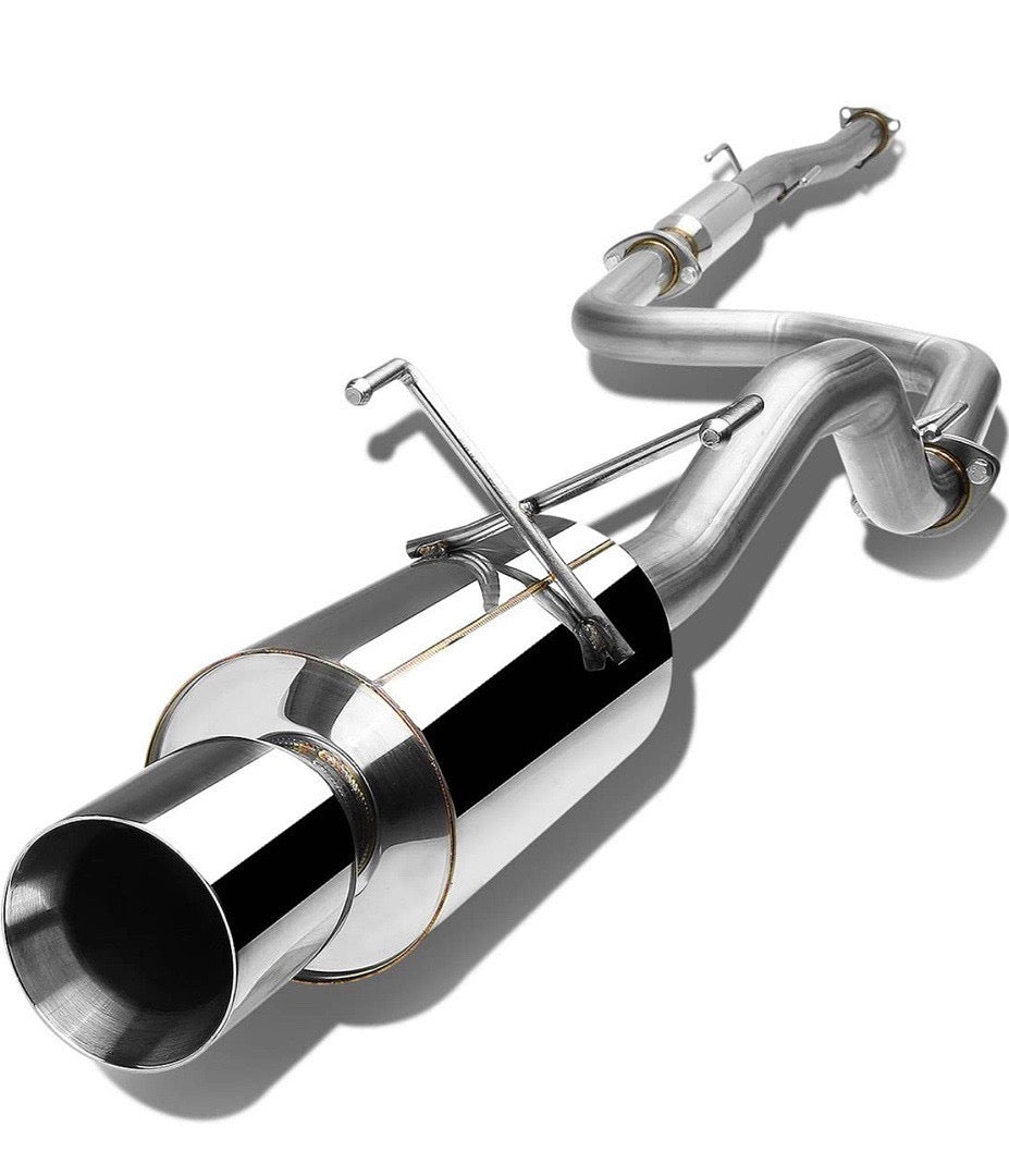 Rolled Tip Catback Exhaust System 92-00 Honda Civic 2DR / 4DR CBE-HC922-NRT