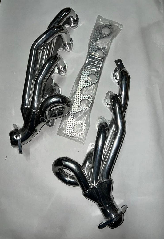 9 5-1 shorty exhaust header 6-02 Dodge Ram 2500 3500 8.0L v10 performance HDS-DR96-80L-SHORTY