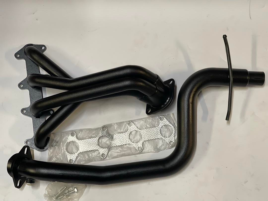 4-1 Exhaust Header - Stainless Steel - Black 95-02 Chevrolet Cavalier Pontiac Sunfire 2.2L HDS-CC9802-20L-BK