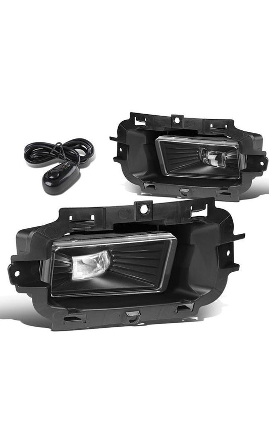 Fog Light With Switch Driver & Passenger Side Enhance visibility [Compatible with 14-15 Chevy Silverado 1500] FL-ZTL-264-CH