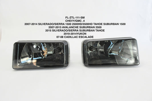 Front Bumper Fog Lights [Compatible with 07-08 Escalade / 07-13 Avalanche / 07-15 Silverado] FL-ZTL-111-SM