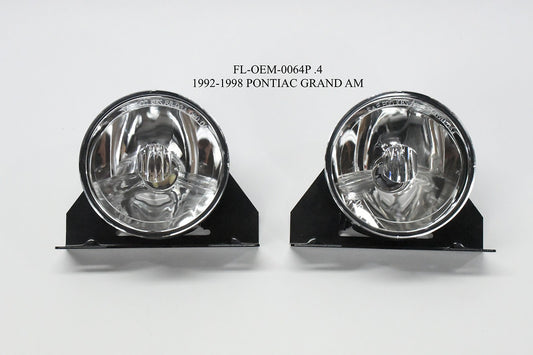 Chrome fog light luz antiniebla cromado 92-98 pontiac grand am FL-OEM-0064P