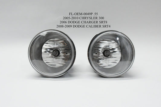 chrome fog light luz antiniebla cromado 06 dodge charger srt8 08-09 dodge caliber srt4 05-10 Chrysler 300 FL-OEM-0049P