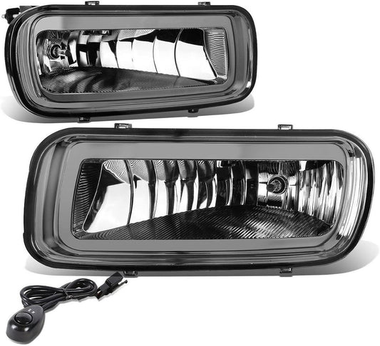 smoked lens fog lights w/switch + bulbs luz antiniebla ahumado con interruptor 04-06 ford f150 06 lincoln mark lt FL-T048-SM