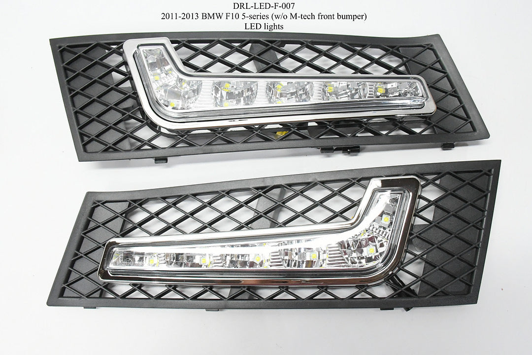 Front bumper fog light without M-tech front bumpers, luz antiniebla BMW 11-13 f10 5 series DRL-LED-F-007