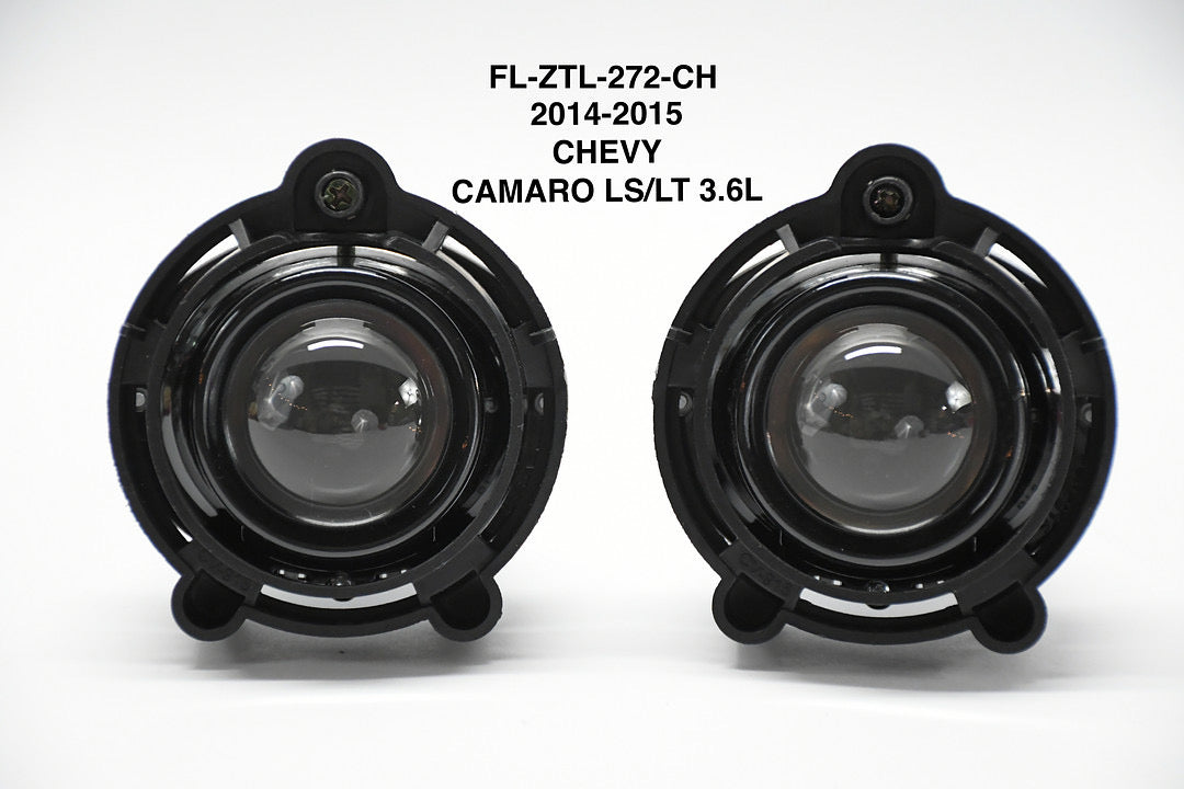 Projector fog light with bezel and switch driver & passenger enhanced visibility, luz antiniebla proyector con bisel y interruptor 14-15 chevy camaro ls lt 3.6L fl-ztl-272-CH