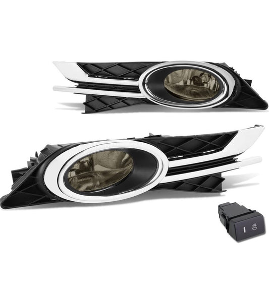 Smoked Fog Lights With Switch Driver & Passenger Side Enhance visibility for 14-16 Honda Odyssey Fl-ztl-184-sm