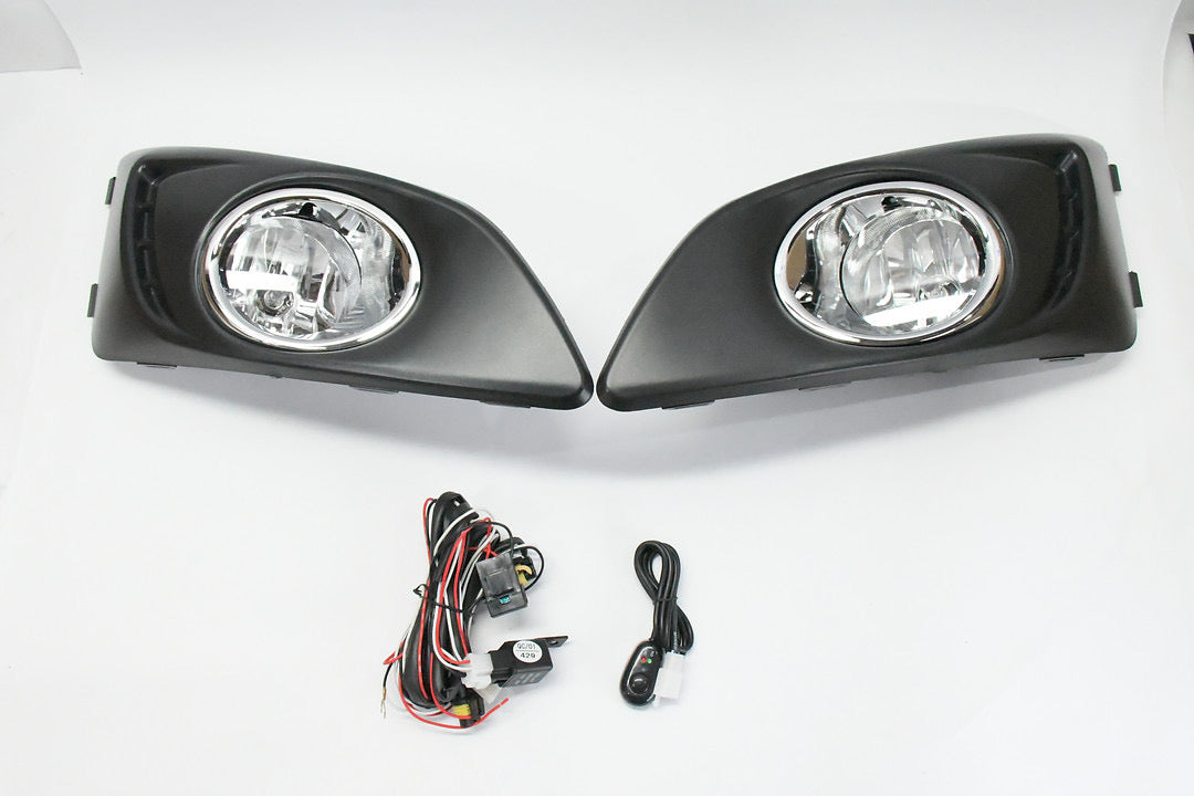 Front Bumper Chrome Fog Lights Driver & Passenger Side Enhance visibility luz antiniebla parachoque delantero cromados 11-15 Chevy Sonic / 12-15 Aveo FL-ZTL-158-CH