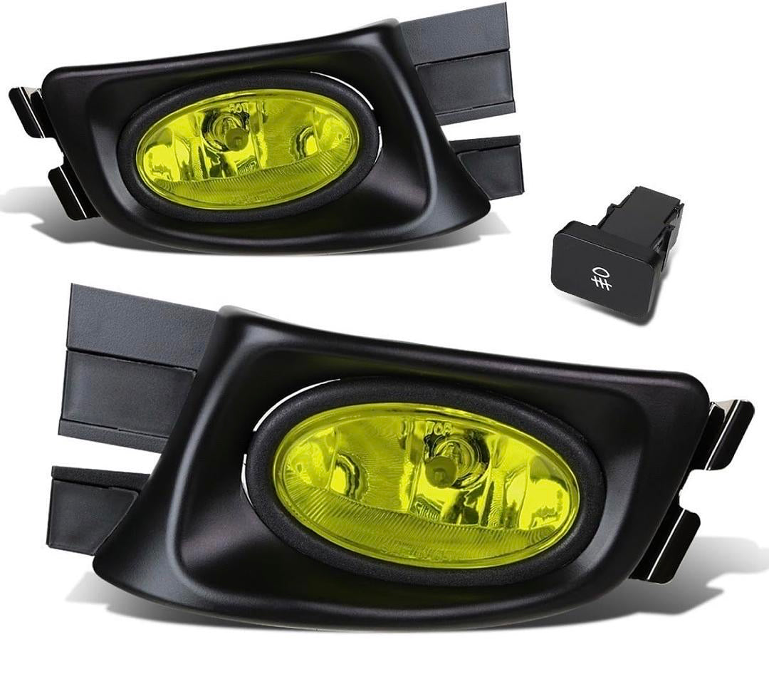 Front bumper fog light 03-05 Honda Accord 4dr sedan, parachoques delantero luz antiniebla ámbar FL-ZTL-116-AM