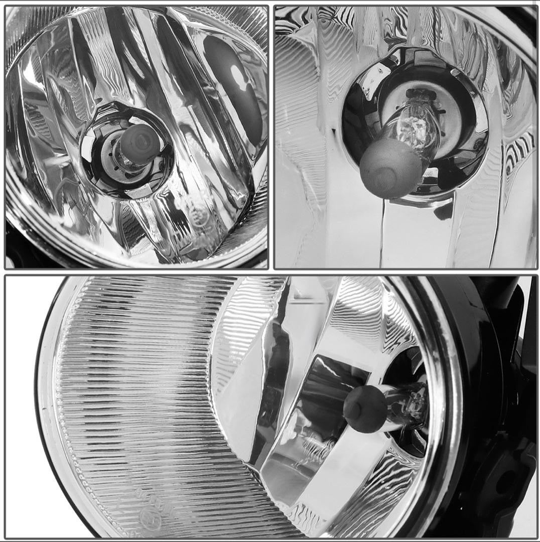 chrome lens fog lights w/ switch+bezel 20-21 Toyota Highlander FL-ZTL-352-CH