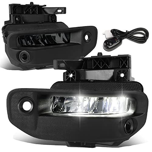 Pair of Chrome Smoked Lens LED Fog Lights Compatible with 2019-2022 Ram 1500 FL-ZTL-350-SM