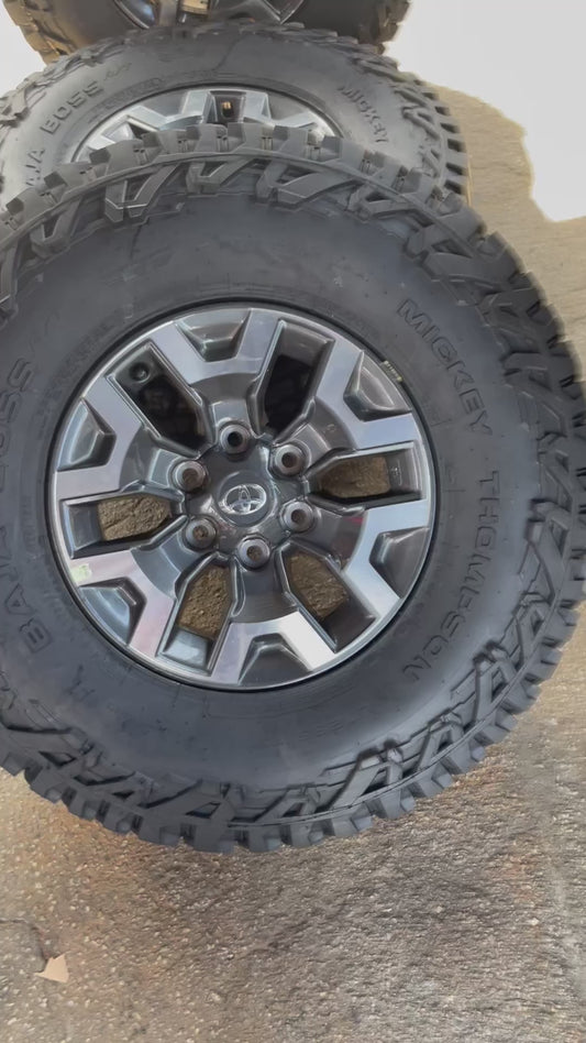 OEM Toyota Tacoma 16” inch wheels + New Mickey Thompson Baja boss tires 285/75R/16 all terrain